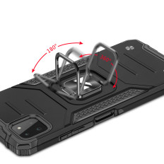Obrnené puzdro + magnetický držiak Samsung Galaxy A22 4G Ring Armor Red