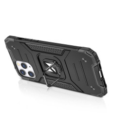 Armored Case Case + Magnetic Holder iPhone 13 Pro Max Ring Armor Silver