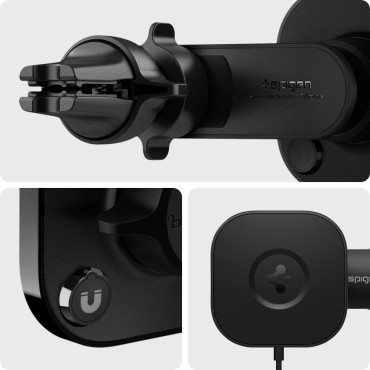 Magnetic handle with charger Magsafe 7.5w on checkered blower