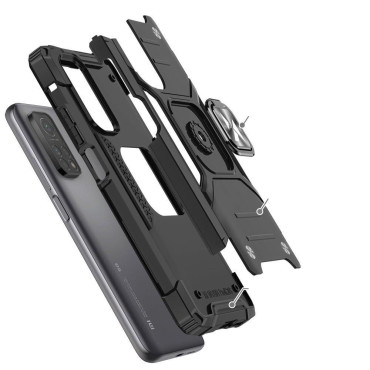 Obrnené puzdro + magnetické MI POCO M4 PRO 5G / REDMI POZNÁMKA 11 5G RING ARMOR BLACK