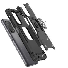 Obrnené puzdro + magnetické MI POCO M4 PRO 5G / REDMI POZNÁMKA 11 5G RING ARMOR BLACK