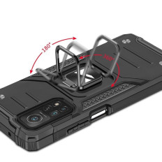 Obrnené puzdro + magnetické MI POCO M4 PRO 5G / REDMI POZNÁMKA 11 5G RING ARMOR BLACK