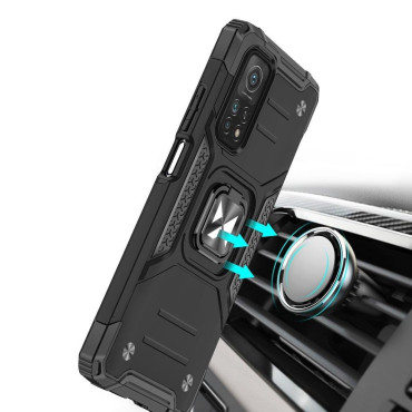 Obrnené puzdro + magnetické MI POCO M4 PRO 5G / REDMI POZNÁMKA 11 5G RING ARMOR BLACK