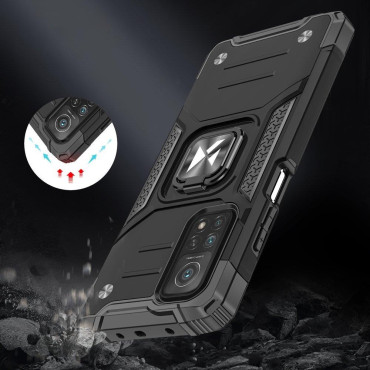 Obrnené puzdro + magnetické MI POCO M4 PRO 5G / REDMI POZNÁMKA 11 5G RING ARMOR BLACK