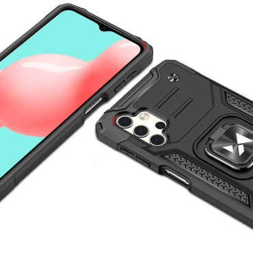 Caso Blindado + Magnético Samsung Galaxy A13 5G Anel Armor Preto