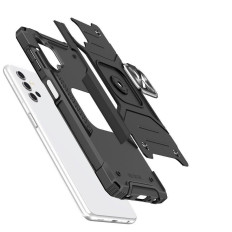 Obrnené puzdro + magnetické SAMSUNG GALAXY A13 5G RING ARMOR BLACK