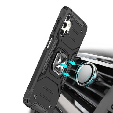 Caso Blindado + Magnético Samsung Galaxy A13 5G Anel Armor Preto
