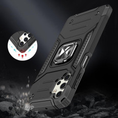 Obrnené puzdro + magnetické SAMSUNG GALAXY A13 5G RING ARMOR BLACK