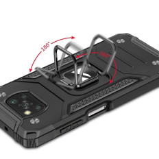 Pancierové puzdro + magnetický držiak Samsung Galaxy A03S Ring Armor Blue