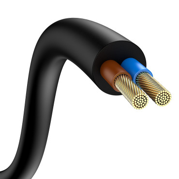 Rýchla merber nabíjačka GAN3 PRO 2X USB-C / 2X USB 65W PD QC + USB-C 1M kábla čierna
