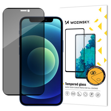 Karastatud klaas iPhone 12 Pro max koos filtriga Anti Spy Privaatsus Privatiseerides klaasi