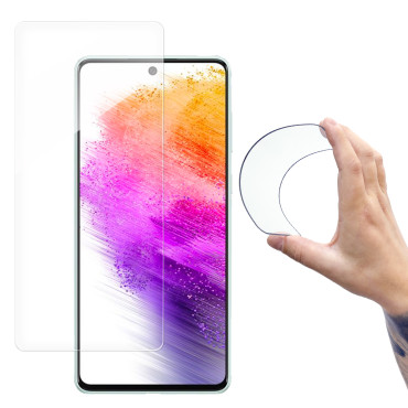 Hybride elastische glazen folie gehard glas Samsung Galaxy A73 Nano Flexi