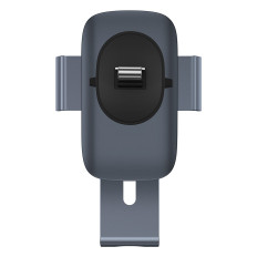 Gravitācijas auto turētājs uz rūtainā tālruņa ventilācijas metāla vecuma II Dark Grey