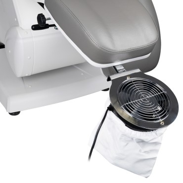 Staubsauger für Pediküre AZZURRO F18 Chrom — Detailaufnahme Oberfläche