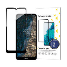 Herdet glass for hele skjermen med Nokia C20 / C10 Full Lim Frame Black