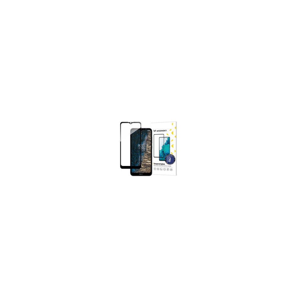 Herdet glass for hele skjermen med Nokia C20 / C10 Full Lim Frame Black