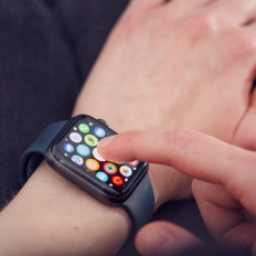 Hybride beschermingsglas voor Apple Kijk 1/2/3 38mm horlogeglas zwart