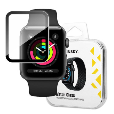 Vetro protettivo ibrido per Apple Guarda 1/2/3 42mm Glass Black Black