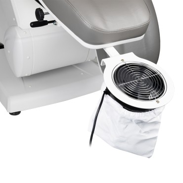 Aspirador de polvo para pedicura AZZURRO F18 blanco — vista lateral