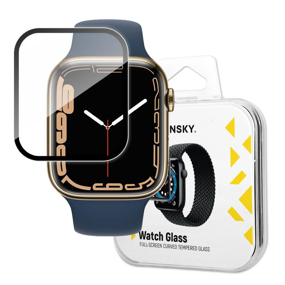 Hybrid beskyttende glass for Apple Se 7/8/9 45mm Watch Glass Black