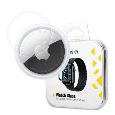 Hybride beschermingsglas voor Apple Airtag zwart