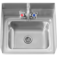 Küchenhandwaschbecken aus Edelstahl Breite 43,5cm