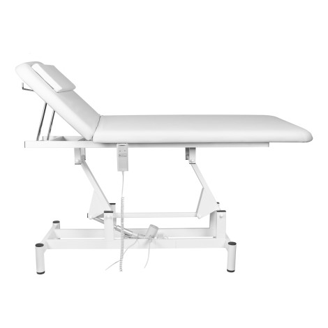 Elektrisch massagetafel 079 1 intens. Wit — zijaanzicht