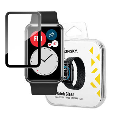 Hybrid protective glass for Huawei Watch Fit black