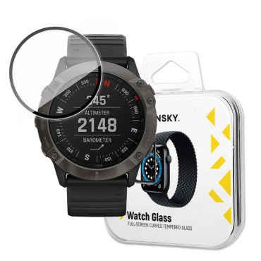 Hybridné ochranné sklo pre Garmin Fenix 6 Pro Black