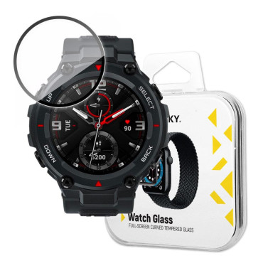 Hübriid kaitseklaas Xiaomi amazfit t-rex must