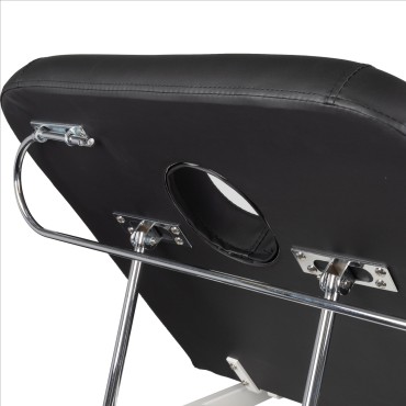 Elektrisches Massageliege 079 1 Intensiv, Schwarz — Detailaufnahme Rückenlehne