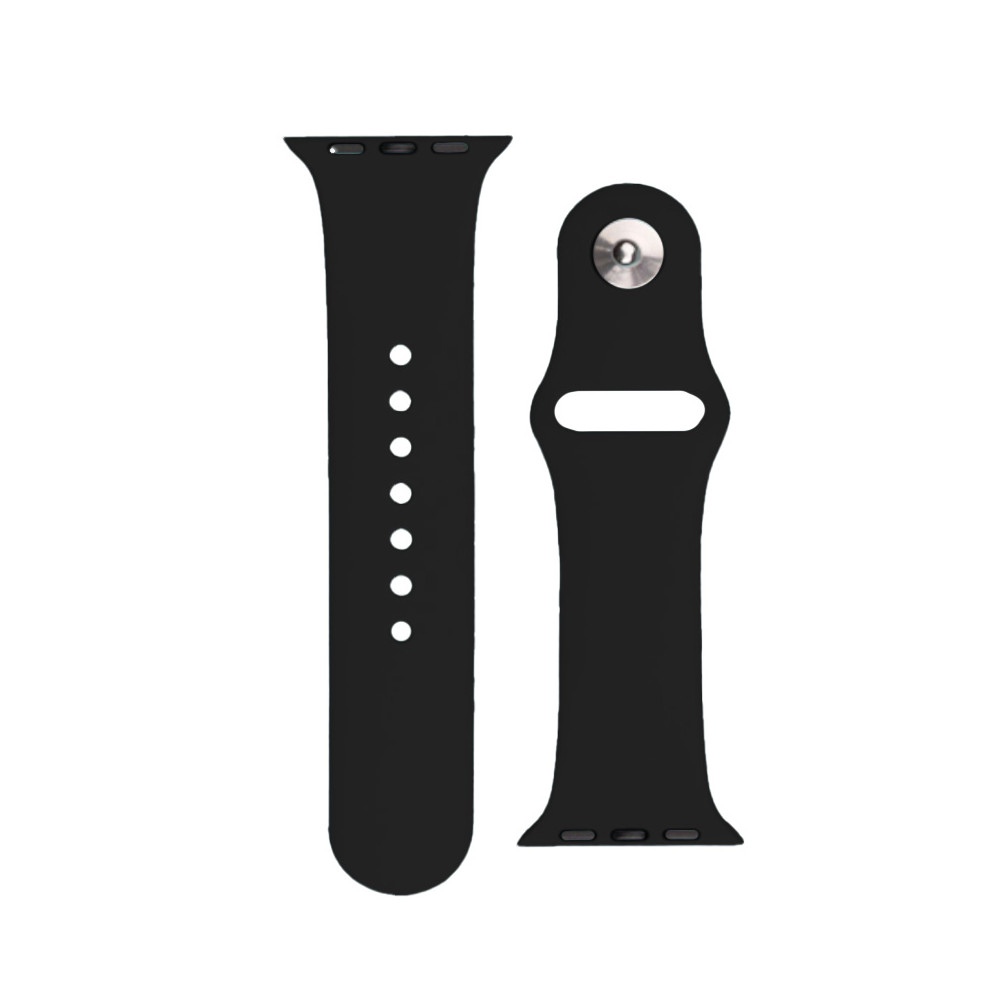 Silicone klockrem Apple Titta på Ultra 2-9 / SE 42/44 / 45mm silikonband ApS Svart