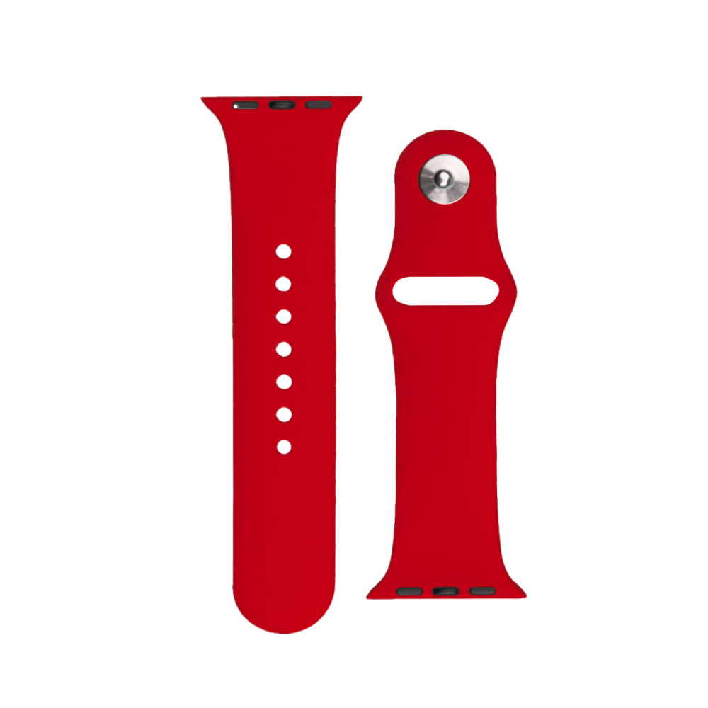 Correa de reloj de silicona Apple Ver Ultra 2-9 / SE 42/44 / 45mm Silicone Strap APS RED