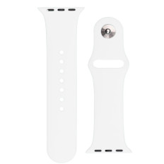 Silicone klockrem Apple Titta på ultra 2-9 / se 42/44 / 45mm silikonband ApS vit
