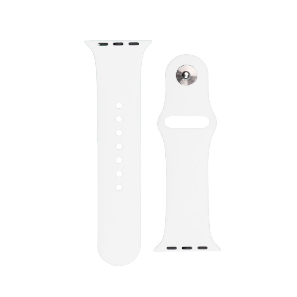 Silicone klockrem Apple Titta på ultra 2-9 / se 42/44 / 45mm silikonband ApS vit