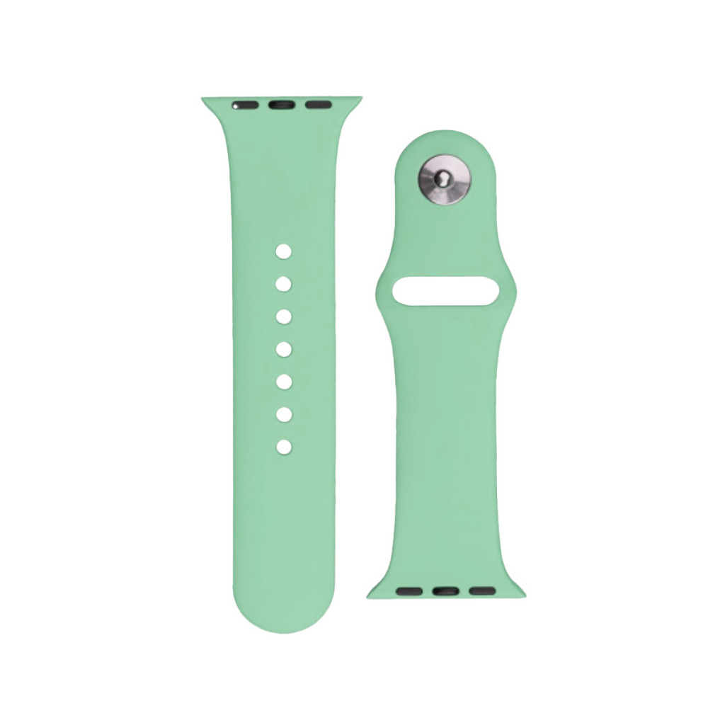 Silicone watch strap Apple WATCH Ultra 2-9 / SE 42/44/45 / 49mm Silicone Strap APS Light green