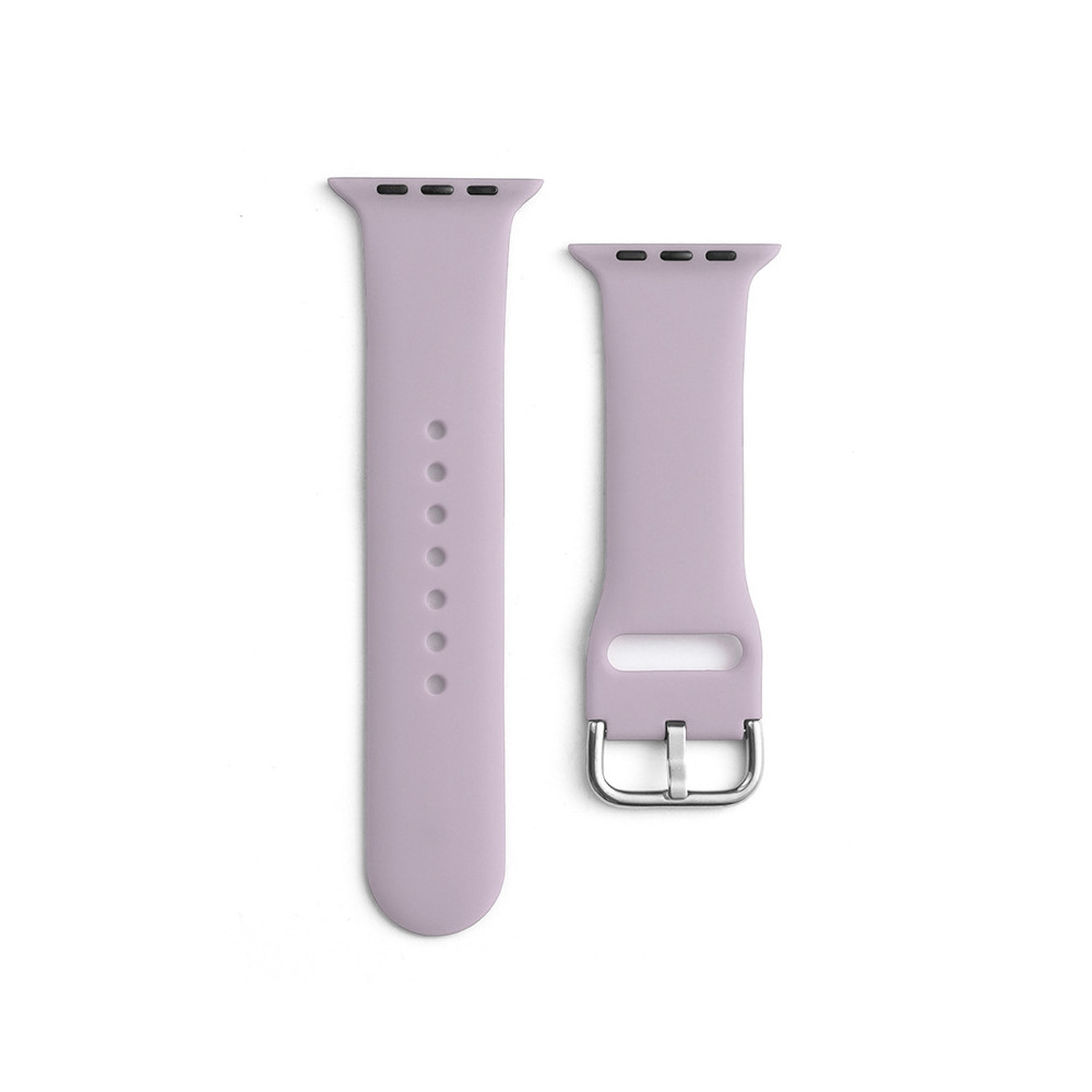 Cinta de relógio de silicone Apple Assista 2-9 / SE 38/40 / 41mm Silicone Strap APS Roxo
