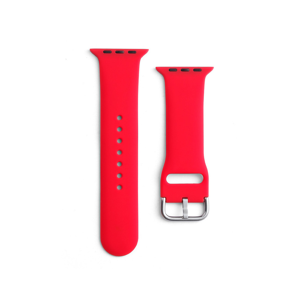 Cinta de relógio de silicone Apple Assista 2-9 / SE 38/40 / 41mm Silicone Strap APS Vermelho