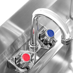 Dřez kuchyňský na ruce z nerezové oceli šířka 43,5cm