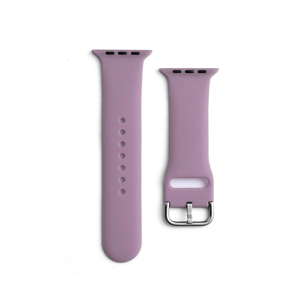 Silicone klockrem Apple Titta på ultra 2-9 / se 42/44/45 / 49mm silikonband ApS lila