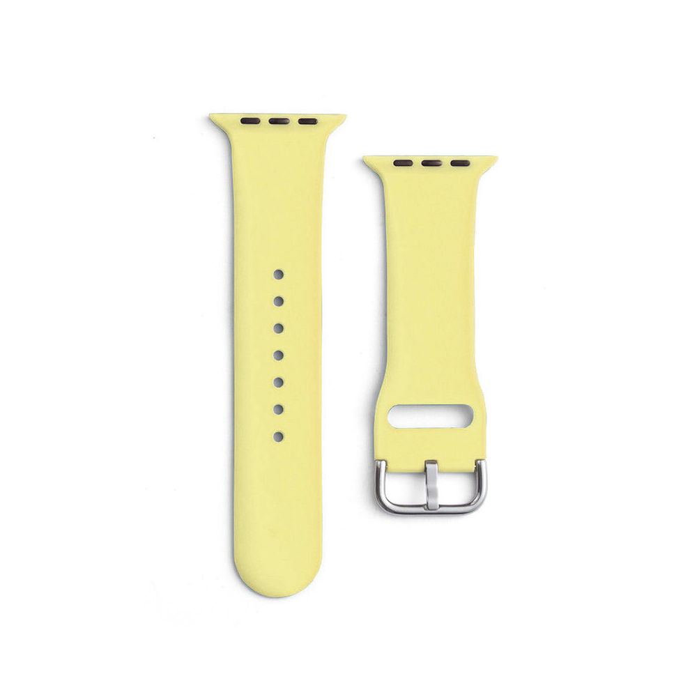 Silicone watch strap Apple WATCH Ultra 2-9 / SE 42/44/45 / 49mm Silicone Strap APS Yellow