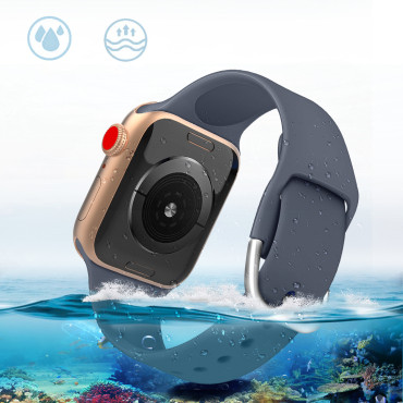 Silicone klockrem Apple Titta på Ultra 2-9 / SE 42/44/45 / 49mm Silikonrem ApS Mint