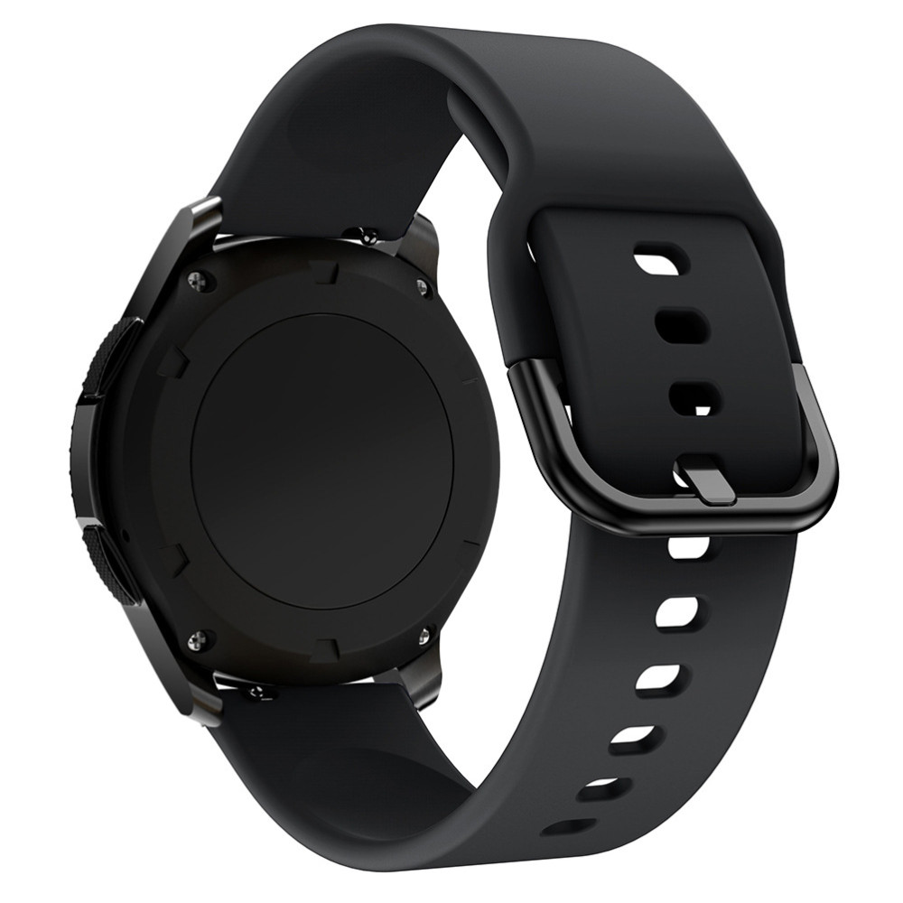 Univerzalni silikonski Smartwatch Star Small Strap Thius širina 20mm Črna