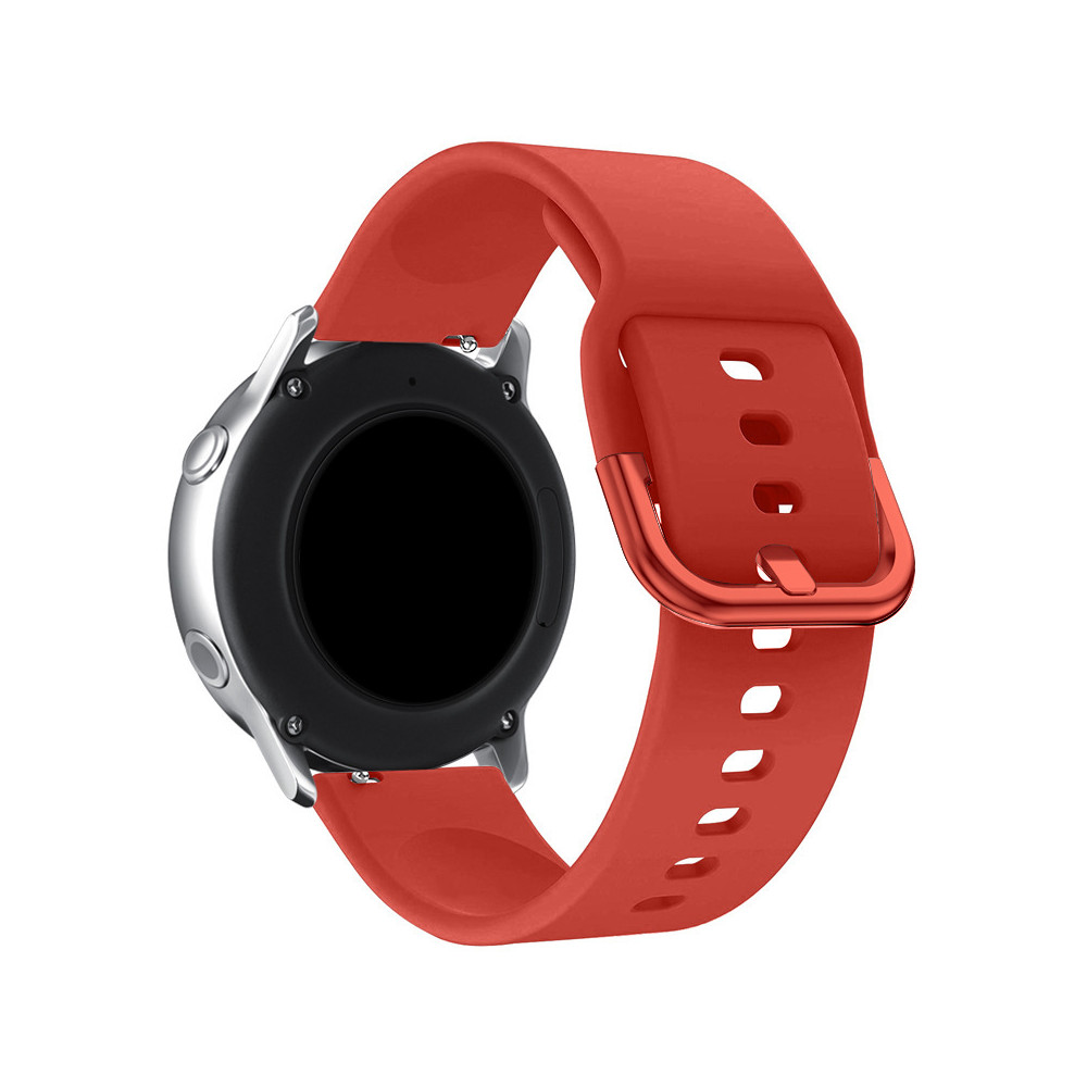 Univerzální silikonový smartwatch popruh silikonový pásek tisíc šířka 20mm červená