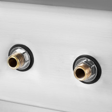 Keukenwastafel gemaakt van roestvrijstalen breedte 43,5cm