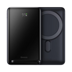 Powerbank 10000mAh Magsafe 20W Carregador de Indução e Suporte Azul