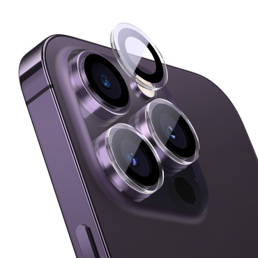 Vidrio templado para cámara para iPhone 14 PRO / 14 Pro MAX + KIT DE MONTAJE