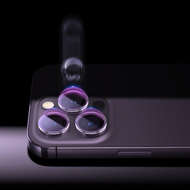 Karkaistu lasi kameralle iPhone 14 PRO / 14 PRO MAX + Asennuspaketti