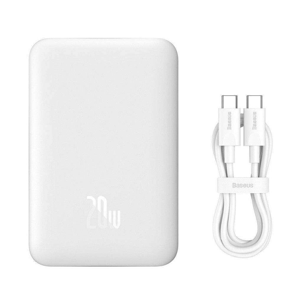 Mini Powerbank 10000mah με επαγωγή φόρτωσης Magsafe PD 20W White