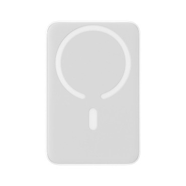 Mini Powerbank 10000mAh avec induction Chargement Magsafe PD 20W Blanc